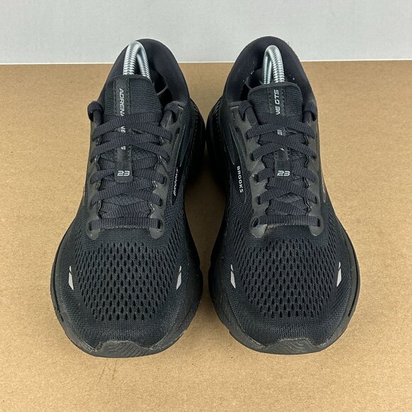 Brooks Adrenaline GTS 23 Triple Black Athletic Running Shoes Womens 7 Low Top - Picture 2 of 10